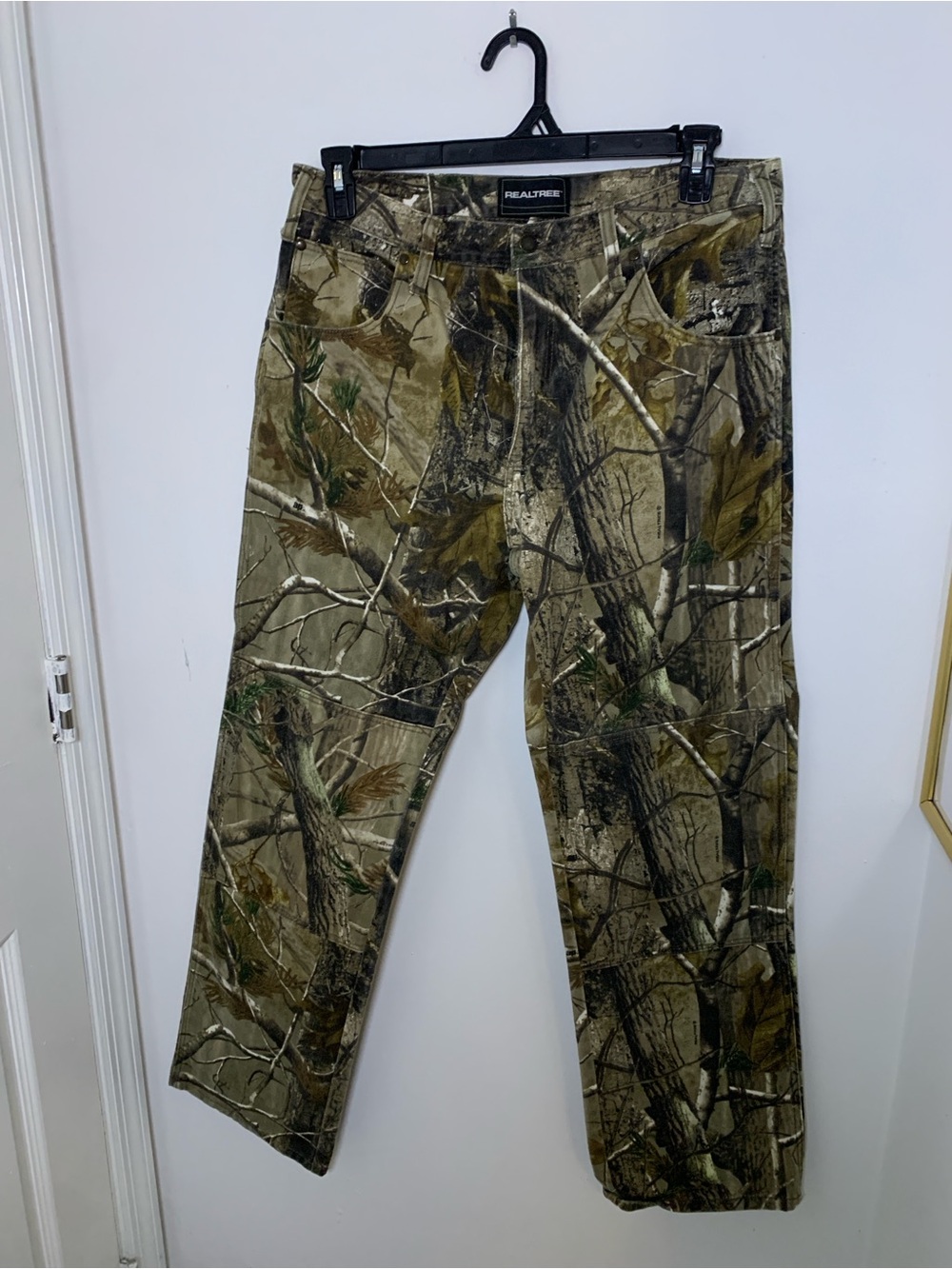 Realtree Brown & Green Camouflage Pants with Realtree Label